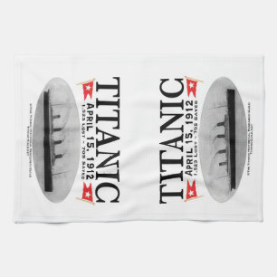 Titanic Ghost Ship Kitchen Towel Tea Towel Theedoek