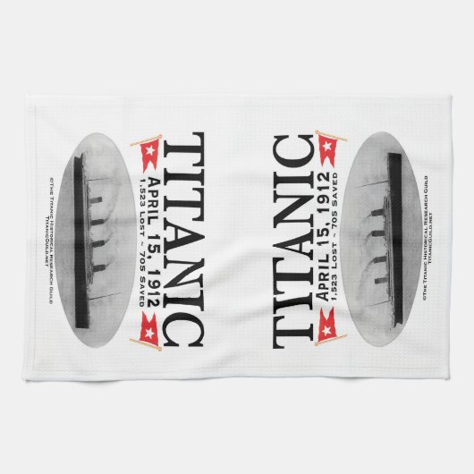 Titanic Ghost Ship Kitchen Towel Tea Towel Theedoek (Horizontaal)