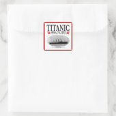 Titanic Ghost Ship Square Stickers (rode grens) (Tas)