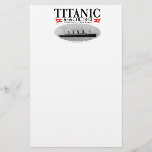 Titanic Ghost Ship Stationery Briefpapier
