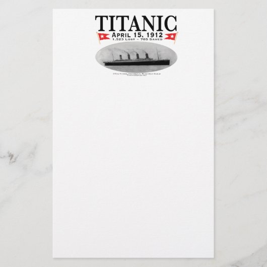 Titanic Ghost Ship Stationery Briefpapier (Voorkant)