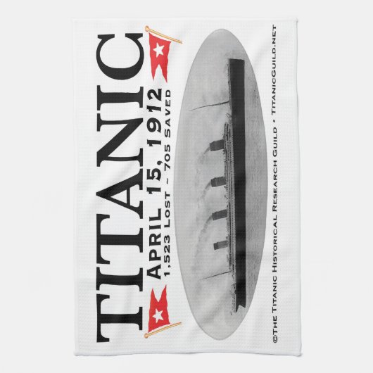 Titanic Ghost Ship Theedoek (Verticaal)