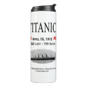 Titanic Ghost Ship Thermal Tumbler Thermosbeker (Gedraaid links)
