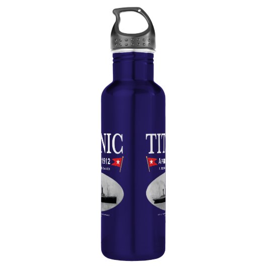 Titanic Ghost Ship Water Bottle Waterfles (Achterkant)