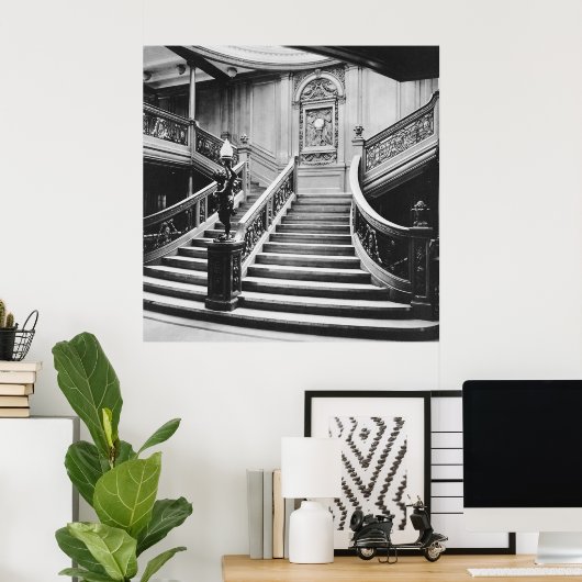 Titanic Grand Staircase Poster (Thuiskantoor)