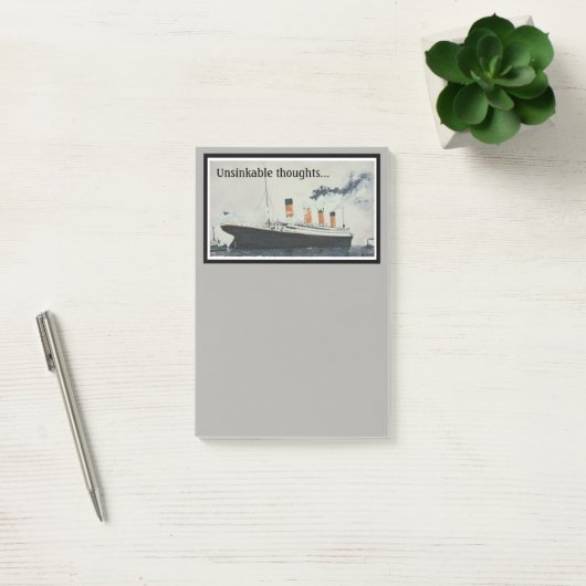 TITANIC Gray Ship Post-it® Notes (Kantoor)