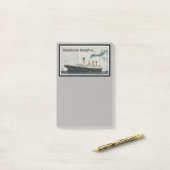 TITANIC Gray Ship Post-it® Notes (Op bureau)