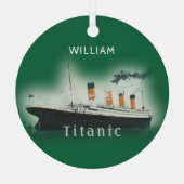 Titanic Green Metalen Ornament (Achterkant)