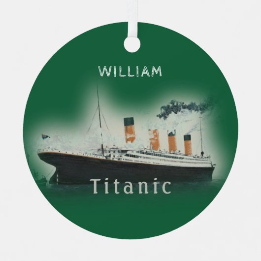 Titanic Green Metalen Ornament (Voorkant)