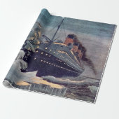 Titanic Hits Iceberg Cadeaupapier (Uitgerold)