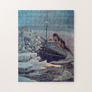 Titanic Hits Iceberg Legpuzzel