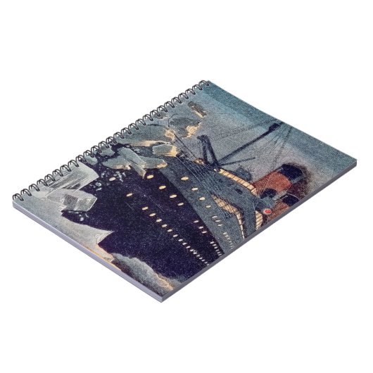 Titanic Hits Iceberg Notitieboek (Linkerzijde)