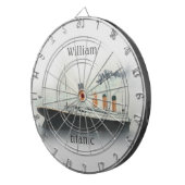 Titanic  Iceberg Grey White Star Line Ship Dartbord (Voorkant Rechts)