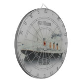 Titanic  Iceberg Grey White Star Line Ship Dartbord (Voorkant Links)