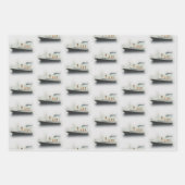 Titanic  Iceberg Grey White Star Line Ship Inpakpapier Vel (Voorkant 2)