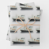 Titanic  Iceberg Grey White Star Line Ship Inpakpapier Vel (In situ)