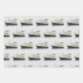 Titanic  Iceberg Grey White Star Line Ship Inpakpapier Vel (Voorkant)