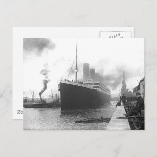 Titanic in de haven van Southampton Briefkaart (Voorkant / Achterkant)