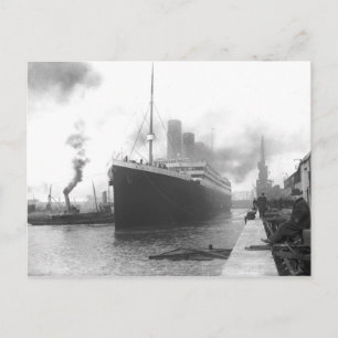 Titanic in de haven van Southampton Briefkaart
