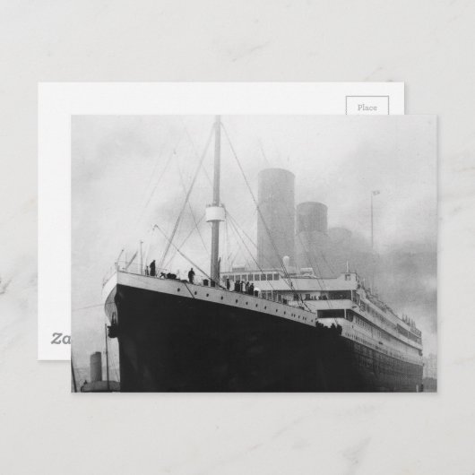 Titanic in dock in Southampton Briefkaart (Voorkant / Achterkant)