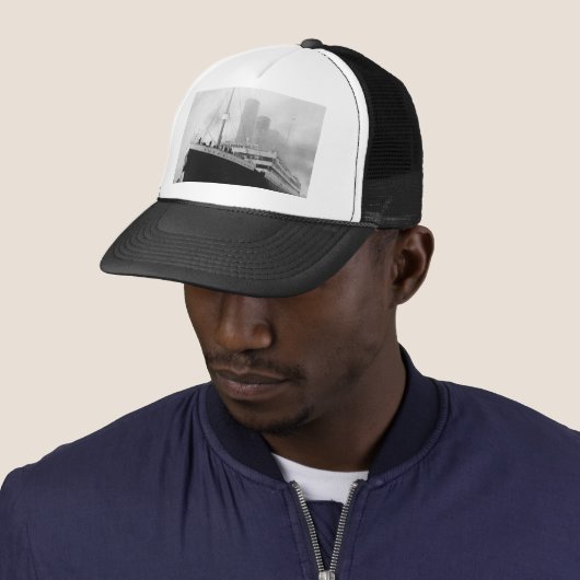 Titanic in dock in Southampton Trucker Pet (In situ)