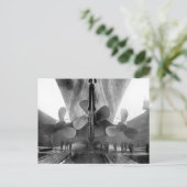 Titanic in Dry Dock, 1910 Briefkaart (Staand voorkant)