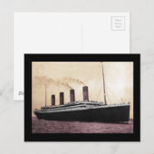 Titanic in Zee Briefkaart (Voorkant / Achterkant)