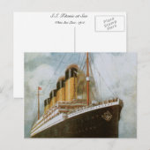 Titanic in Zee Briefkaart (Voorkant / Achterkant)
