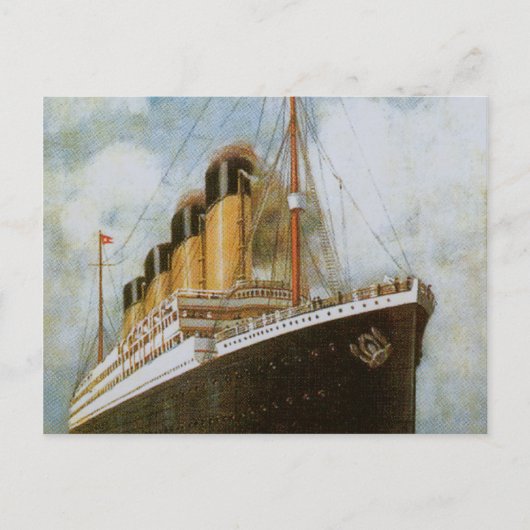 Titanic in Zee Briefkaart (Voorkant)