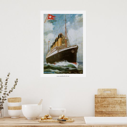 Titanic in Zee Poster (Keuken)
