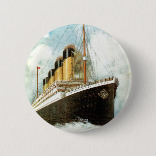 Titanic in Zee Ronde Button 5,7 Cm