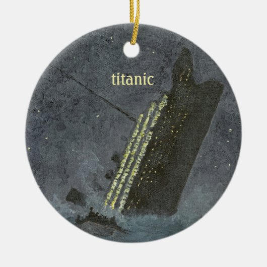 TITANIC Keepomwille Keramisch Ornament (Voorkant)