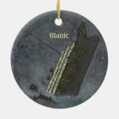 TITANIC Keepomwille Keramisch Ornament (Achterkant)