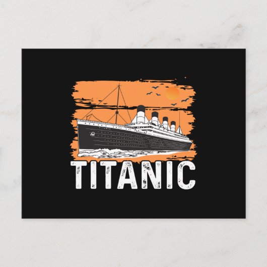 Titanic - koele zeilboot briefkaart (Voorkant)