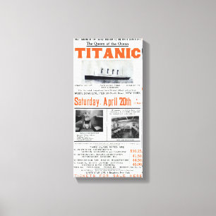 Titanic Koningin Van De Oceaan - White Star Line Canvas Afdruk