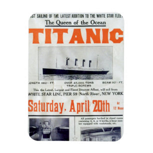 Titanic Koningin Van De Oceaan - White Star Line Magneet