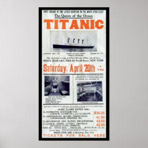 Titanic Koningin Van De Oceaan - White Star Line Poster