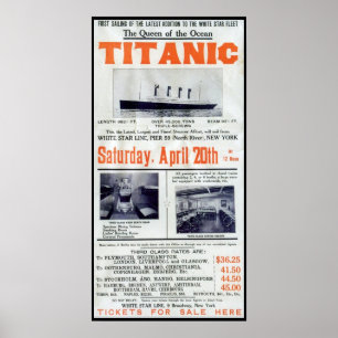 Titanic Koningin Van De Oceaan - White Star Line Poster