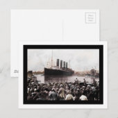 Titanic Leaving Southhampton Briefkaart (Voorkant / Achterkant)