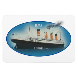 Titanic Maritime Blue White Star Line RMS Ship Magneet