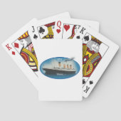 Titanic Maritime Blue White Star Line Ship Pokerkaarten (Achterkant)