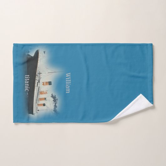 Titanic  Maritime White Star Line Ship Bad Handdoek (Handdoek)