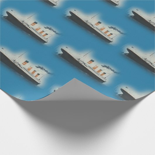 Titanic  Maritime White Star Line Ship Cadeaupapier (Hoek)