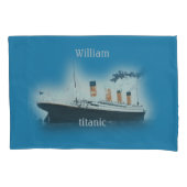 Titanic  Maritime White Star Line Ship Kussensloop (Voorkant)