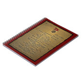 Titanic Menu Notitieboek (Linkerzijde)