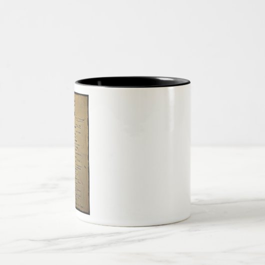 Titanic Menu Tweekleurige Koffiemok (Center)