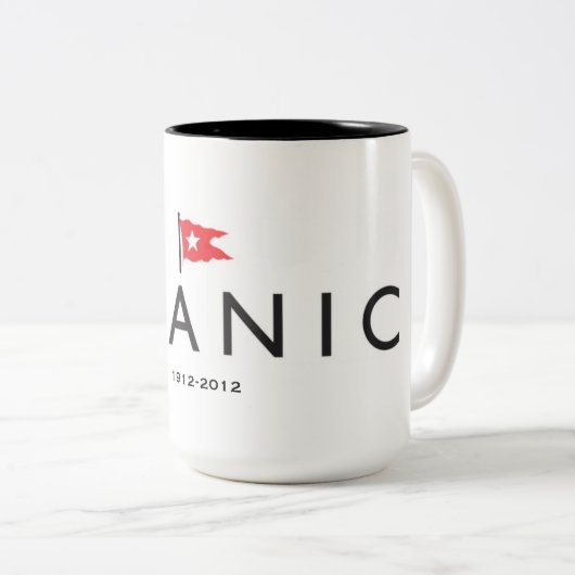 Titanic Mok 100th Year met WSL logo (Voorkant rechts)