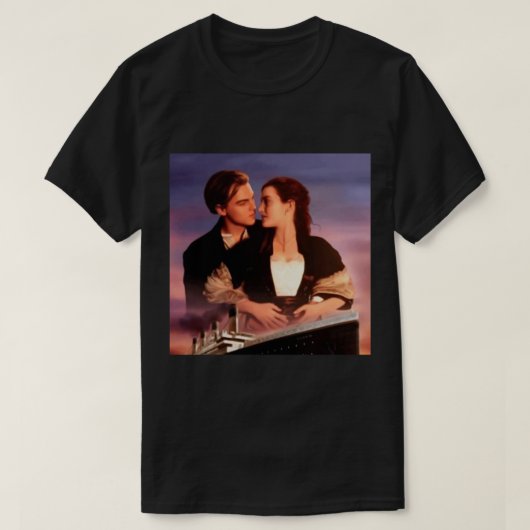 Titanic Movie Jack en Roos Sierkussen T-shirt (Design voorkant)