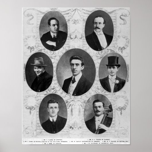 Titanic Musicians Poster (Voorkant)