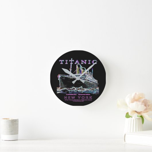 Titanic Neon Clock Ronde Klok (Huis)
